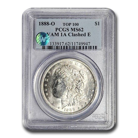 1888-O Morgan Dollar MS-62 PCGS (VAM 1A Clashed E) 1888-O Morgan Dollar MS-62 PCGS (VAM 1A Clashed E)